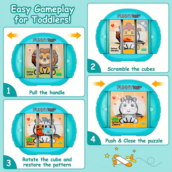 4-in-1 Rotating Kids Puzzle