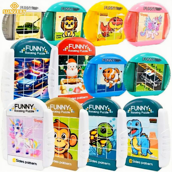 4-in-1 Rotating Kids Puzzle