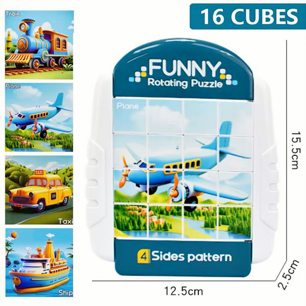 4-in-1 Rotating Kids Puzzle