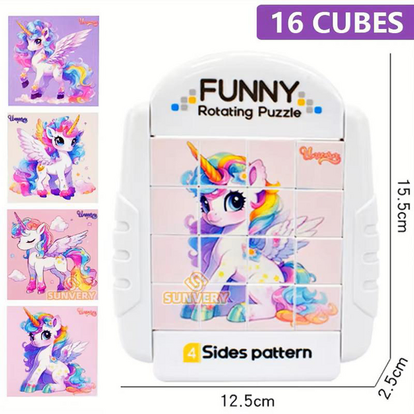 4-in-1 Rotating Kids Puzzle