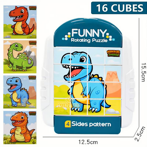 4-in-1 Rotating Kids Puzzle