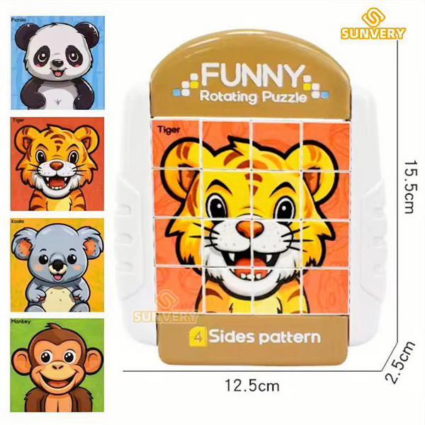 4-in-1 Rotating Kids Puzzle