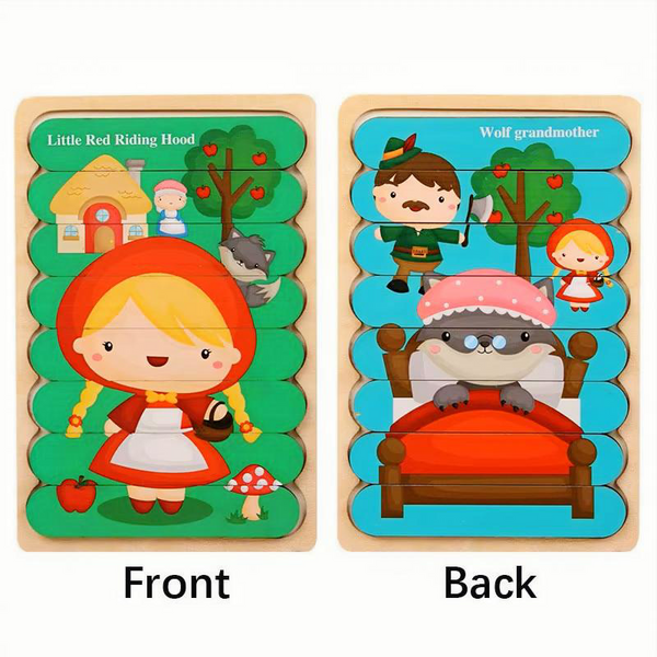 Animal Wooden Strip Puzzle