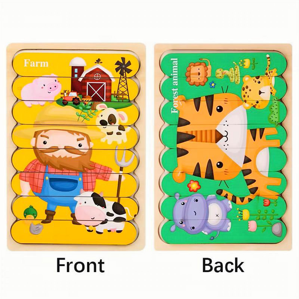Animal Wooden Strip Puzzle