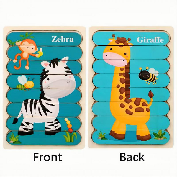 Animal Wooden Strip Puzzle