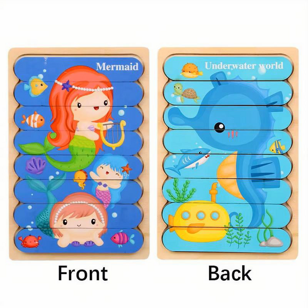 Animal Wooden Strip Puzzle